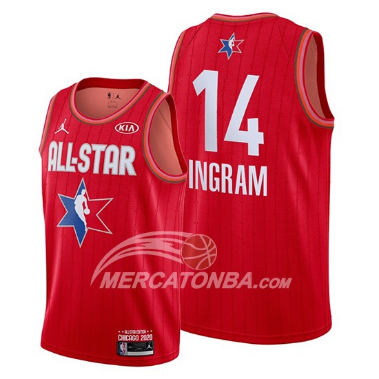 Maglia All Star 2020 New Orleans Pelicans Brandon Ingram Rosso